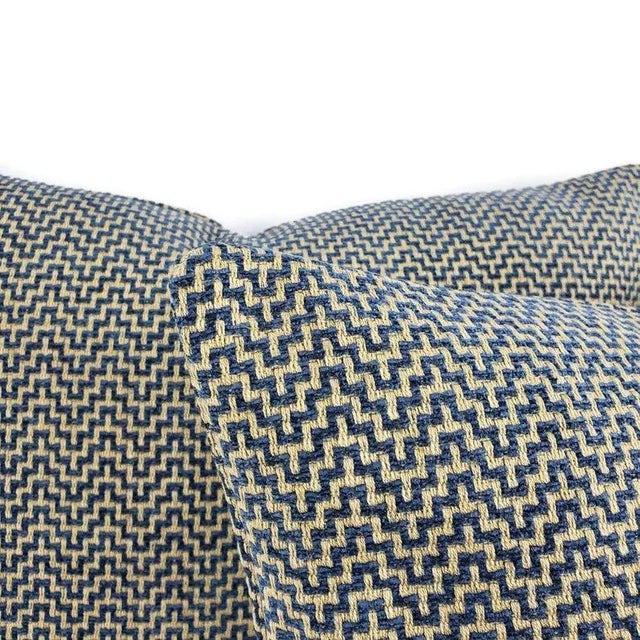 Contemporary F. Schumacher Orwell in Lapis Pillow Cover For Sale - Image 3 of 9