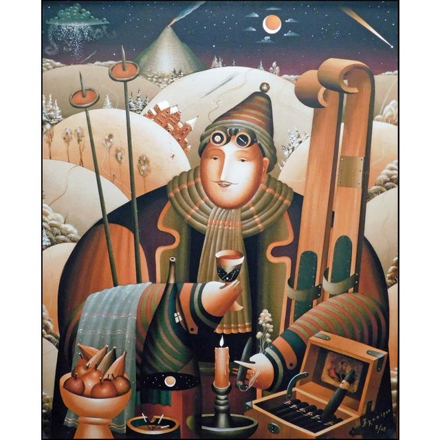 "Enchanted Journey II" (framed) by Anton Arkhipov Original Limited Edition Giclee on Canvas Image Size : 35" x 28" Framed...
