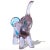 Murano Cenedese Vintage Sommerso Alexandrite Purple Blue Accents Italian Art Glass Elephant Figurine For Sale In Orlando - Image 6 of 8