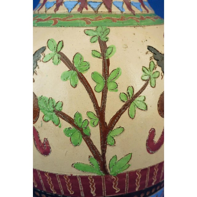 Vintage Ceramic Vase with Dragons from Dante Milanis Factory, 1940s For Sale - Image 17 of 18