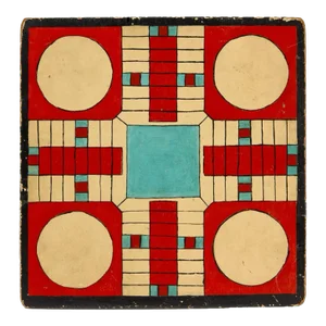 Americana Two Sided Parcheesi Gameboard, 1900