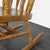 Tan Classic Wooden Rocking Chair With Carved Backrest For Sale - Image 8 of 9