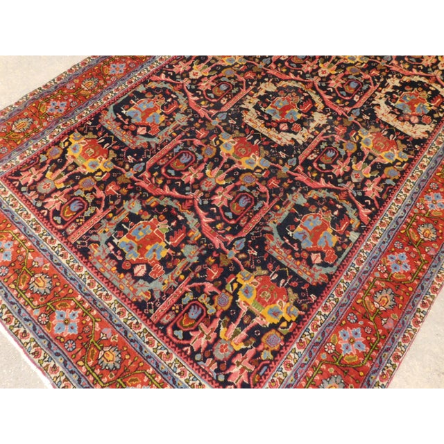 Vintage Persian Floral Rug For Sale - Image 4 of 13