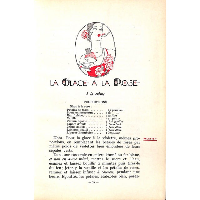 1930s "Entremets Et Boissons Glaces" 1930 Lespine, G. Dumont For Sale - Image 5 of 11