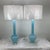 Rare Vinatge Blue Murano Glass Lamp Pair For Sale - Image 10 of 10
