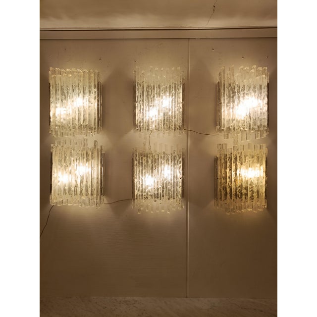 Glass Vesta Wall Lamp by Albano Poli for Poliarte, Italy 1960s For Sale - Image 6 of 9