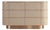 Veyra Chevron Inlay Six-Drawer Dresser - Olive Green by House of Jaipur For Sale