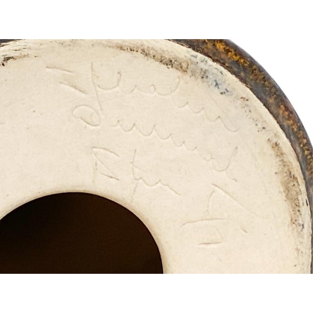 Metal 1960s Danish Ceramic Table Lamp With Sun Design by Søholm Ceramics. For Sale - Image 7 of 9