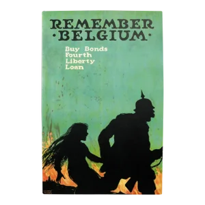 1918 Original u.s Wwi Poster - Remember Belgium - Ellsworth Young