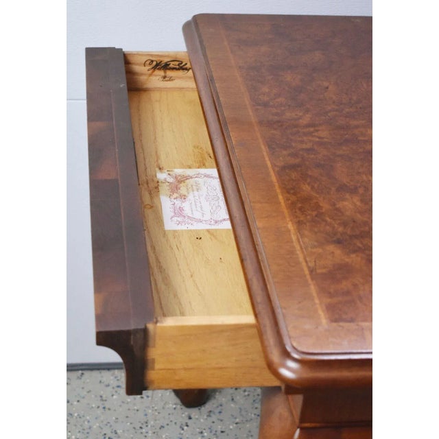 Baker Colonial Williamsburg Mahogany One Drawer Table Queen Anne Style "rare" For Sale - Image 10 of 13