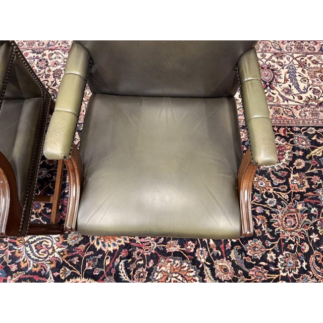 English Desk Chairs, Set of 2 For Sale - Image 6 of 15