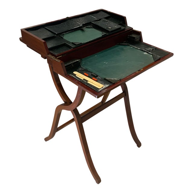 George III Butler's Tray with Folding Stand, Set of 2 For Sale