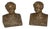Early 20th Century Weidlich Brothers Bronzed "Youth" Bust Bookends For Sale