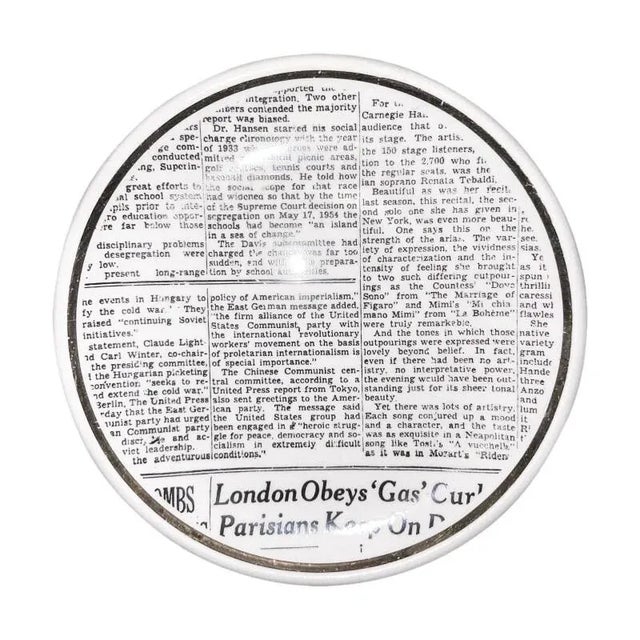 Mid-Century Modern Italian Porcelain Bucciarelli Milano Coasters- Set of 6 For Sale - Image 3 of 5