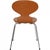 Ant Chair in Cognac Leather by Arne Jacobsen, 2000s For Sale - Image 3 of 12