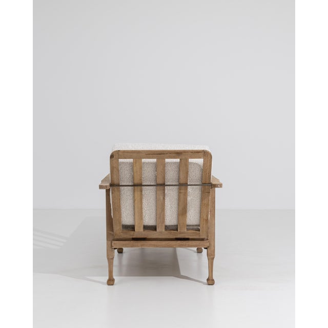Mid-Century Reclining Lounge Armchair with Pull-Out Footrest in Bouclé Upholstery For Sale - Image 15 of 18