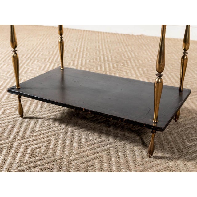 1940s Vintage Leather Top Table Chairish