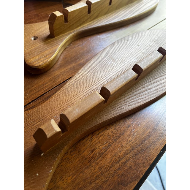 1970s Pair of Wooden Fish Wall Hanging Hangers For Sale - Image 5 of 10