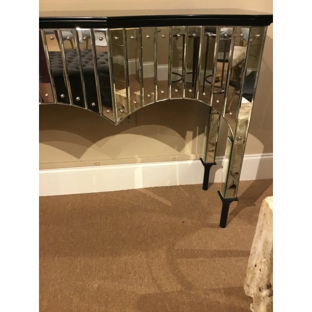 2010s John Richard Modern Malibu Mirrored Console Table For Sale - Image 5 of 8