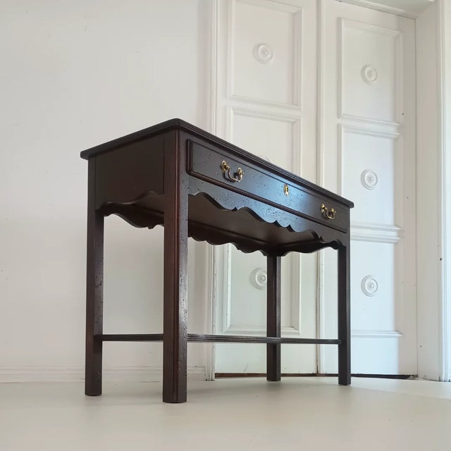 1970s Vintage Mahogany Console Table For Sale - Image 5 of 12