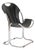 Bauhaus Black Leather and Chrome Cantilever Chair by Giandomenico Belotti, Italy, 1960s For Sale