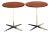Bernhardt Design Modern Wood and Chrome Accent Tables For Sale