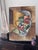 Paint 1960s Mid Century Modern George Kosanovic Painting Abstract Cubist Portrait PNW Art For Sale - Image 7 of 8