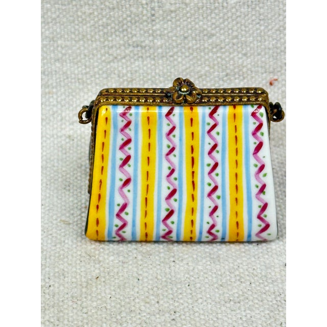 Vintage Limoges Purse Box For Sale - Image 9 of 11