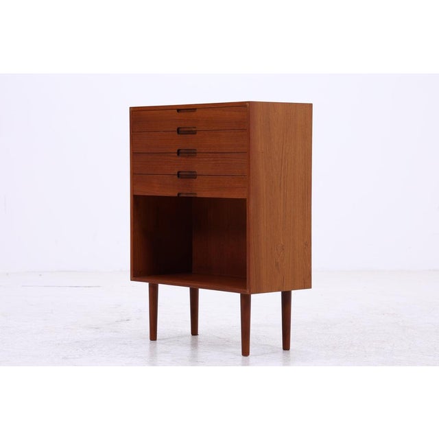 Mid-Century Teak Chest of 5 Drawers, 1960s For Sale - Image 11 of 13