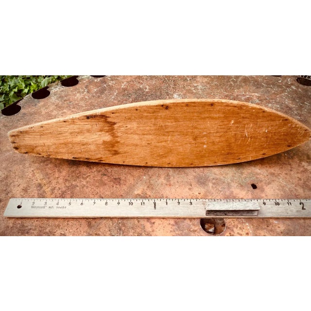 1920s Antique Model Sailboat Hull Great Quality Hand Made. Pond Boat. Vintage Nautical Decor For Sale - Image 5 of 8