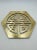 Chinoiserie Vintage 1970s Asian Chinoiserie Brass Hexagon Trivet For Sale - Image 3 of 4