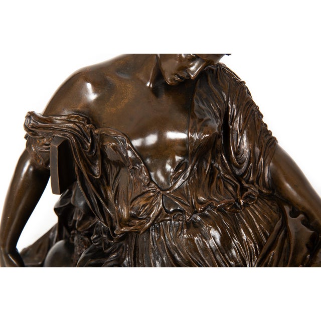 Metal French Bronze Sculpture “Dying Lucretia” (1868) by Jean-Baptiste Clesinger For Sale - Image 7 of 15