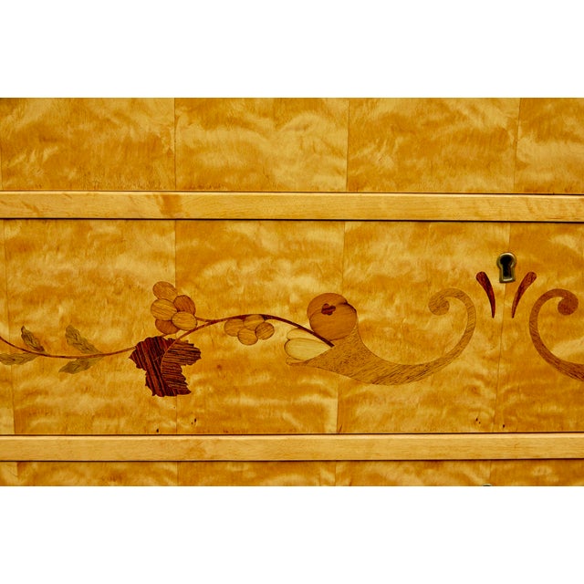 Mid-Century Swedish Elm and Birch Chest of Drawers, 1950s For Sale - Image 9 of 11
