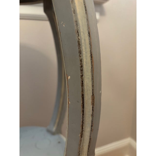 Blue Vintage French Pedestal - Plant Stand For Sale - Image 8 of 12