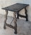 Baroque 19th Century Spanish Baroque Side Table with Carved Top & Legs & Iron Stretchers For Sale - Image 3 of 18