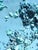 Contemporary Oversized Dimensional Textured Wall Art in Hydrangea-Inspired Tiffany Blue For Sale - Image 3 of 8
