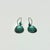 1990s Vintage Southwestern Mexican Boho Chic Faux Turquoise & Verdigris Metal Dangle Earrings - A Pair For Sale - Image 6 of 8
