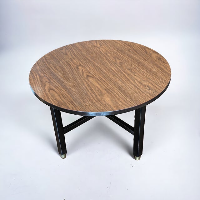 Dunbar Furniture 1960s Edward Wormley's for Dunbar Round Coffee Table For Sale - Image 4 of 8