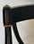 Set of Ten Regency-Style Ebonized Dining Chairs With Linen Seats For Sale - Image 10 of 16