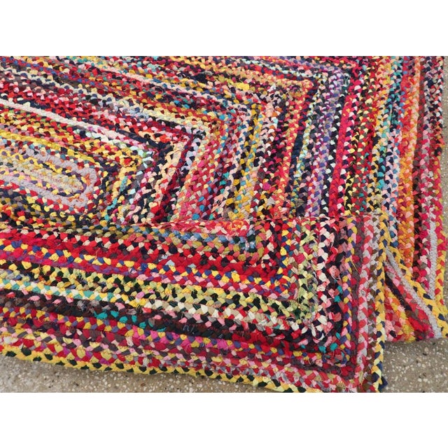 Textile Galerie Shabab Collection Mid-20th Century Handmade American Braided Accent Rug For Sale - Image 7 of 8