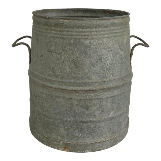 1930s Belgian Zinc Dolly Tub Chairish