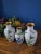 Vintage Chinese Enameled Cloisonné Vase Set For Sale - Image 9 of 18