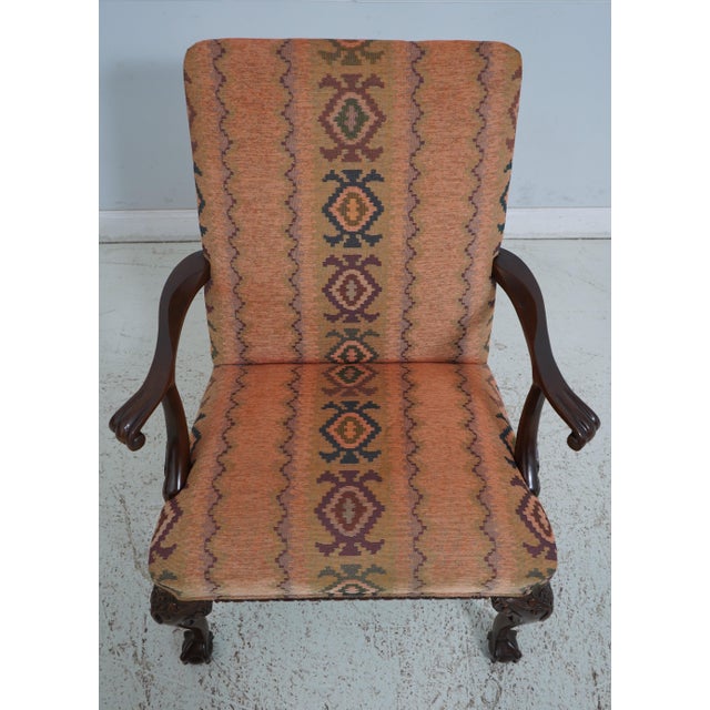 Age: C.1999 Details: Mahogany Fine Carved Details High Quality Construction Queen Anne Legs & Pad Feet Chippendale Style...