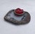 Vintage Hammered Glass Paperweight, 1970s For Sale - Image 11 of 11