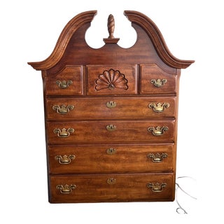 Vintage Finds Dark Brown Wood Dresser For Sale