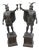 Bronze Roman Gladiator Statue Lamps, Set of 2 For Sale