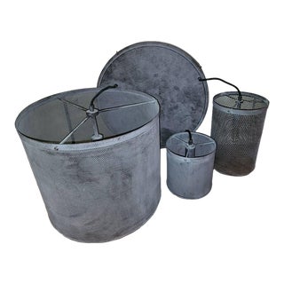 Restoration Hardware Industrial Style Light Fixture For Sale