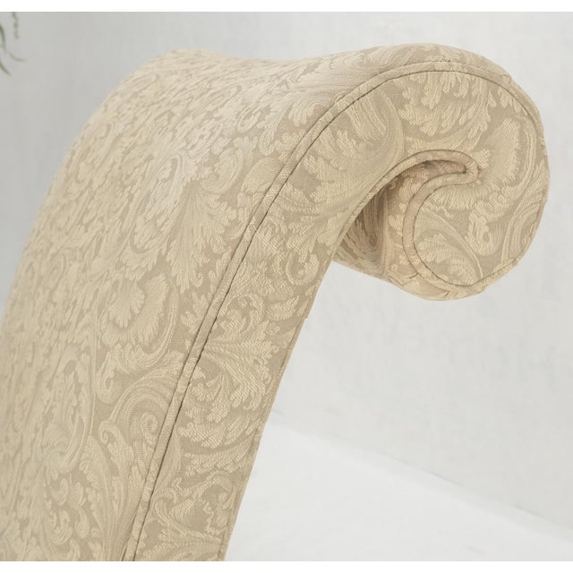 Pair Decorative Turned Mahogany Legs Tassels Decorated Fireside Slip Chair MINT! For Sale - Image 12 of 14