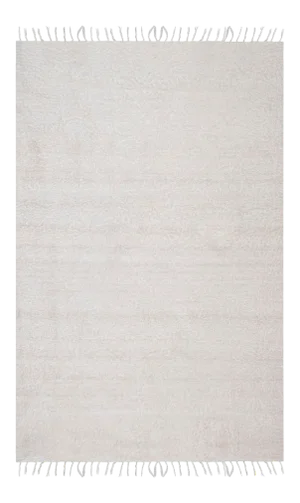 1970s Vintage White Siirt Kilim Blanket Rug 4'2" X 6'2"
