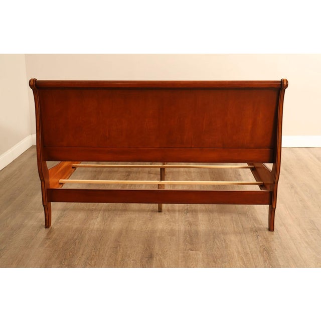 Ethan Allen Medallion Collection Cherry Queen Sleigh Bed For Sale - Image 17 of 18